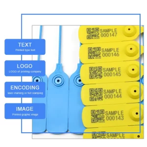 Customized seals bolt/cable/plastic with name logo or QR code(Mqo 5000pcs)